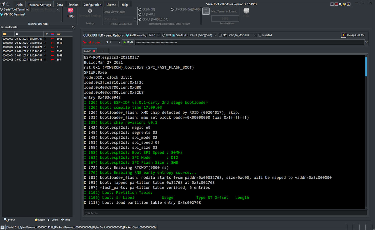 boot esp32 serial port