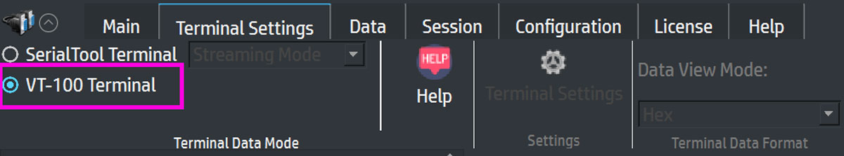 serial port terminal vt-100